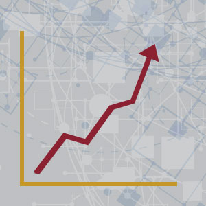 Generic graph indicating upward growth - image