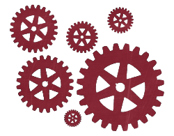 gears of various sizes - image