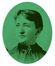 Oval portrait of historic social work leader Mary Ellen Richmond.